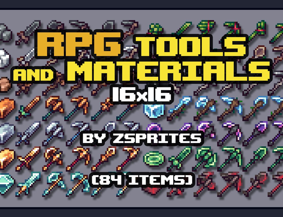Zsprites's tweet image. Hi everyone, I've created my first asset pack and uploaded it to Itch.io! I would greatly appreciate if you could check it out: zsprites.itch.io/rpg-tools-and-…

#pixelart #sprites #GameAssets #gamedev