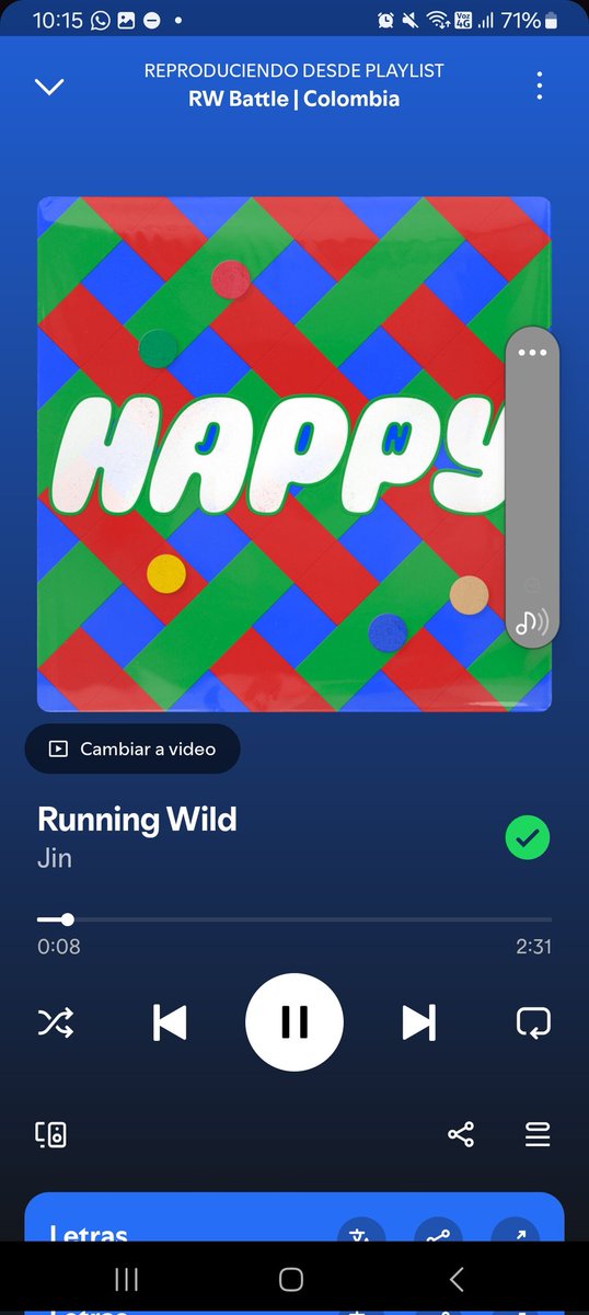 Carolcavas's tweet photo. @ARMYBogotaCol RUNNING WILD COLOMBIA #RunningWildLatamBattle Jin Fighting. Colombia Fighting https://t.co/DtxySMVw0m