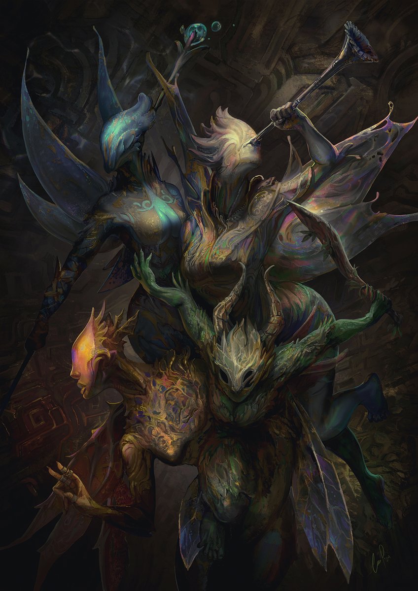 jerrypadilla's tweet photo. Elemental Fairies
My entry to #IFXfairies art challenge, had a blast working on it. I wanted to aim for a High Fantasy style of fairies.  https://t.co/K5syjm9OO0 https://t.co/uEfiQdOcKF  #fantasyart #noai #humanart #fairy #elemental #art #ifxmagazine https://t.co/WmDT5lsPjn