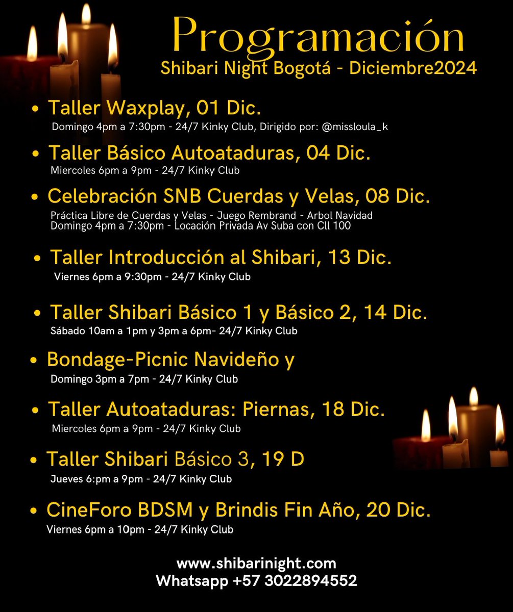 Últimos eventos del año, info y reservas aquí:
linktr.ee/kinkyclub247