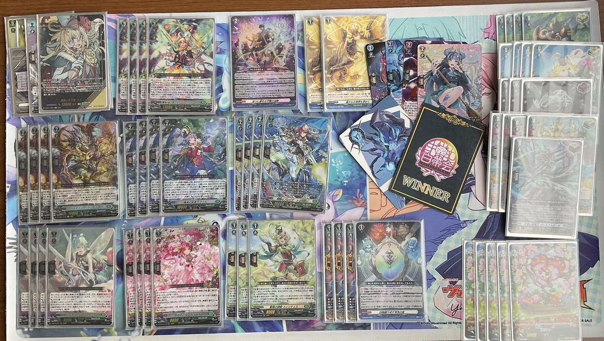 本日のヴァンガードショップファイト、参加者9名でした！ 優勝はリア