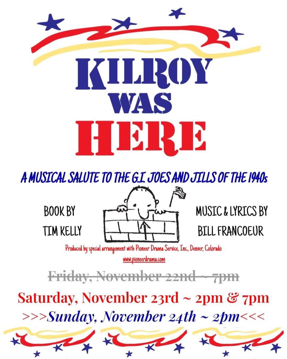 One more show tomorrow afternoon. These guys and gals have put so much time and effort into this show. Come show your support, have a great time, smile, applaud, and even sing along.