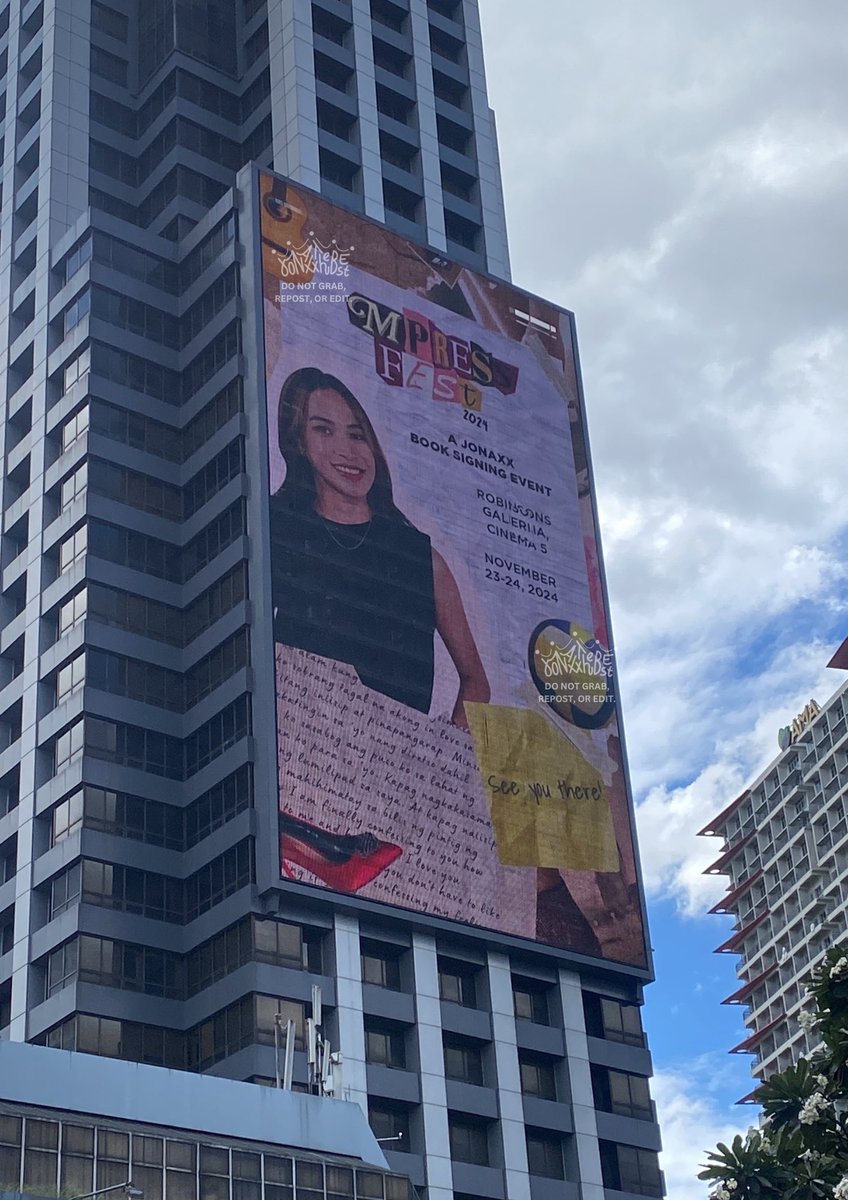 Jonaxx Book Signing LED ad at Rob Gal 💚🩷💙

#JonaxxManilaBookSigning2024 
#FTABookLaunch