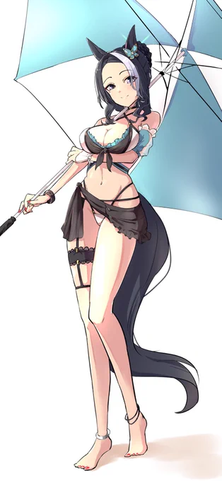 #ウマ娘 寒くなりましたが引き続き水着を描きます 