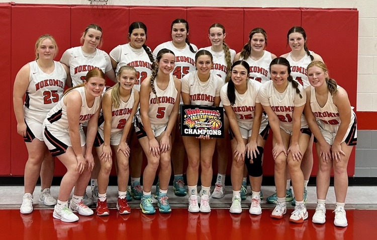 NokomisSchools's tweet photo. Congratulations to our Lady Redskins-Nokomis Fall Tip-Off Basketball Tournament Champions!  Also, congrats to Natalie and Kinley on being named to the All-Tournament Team!  🔴⚫️🏀 #NOKOPROUD https://t.co/e2CHYg5OuQ