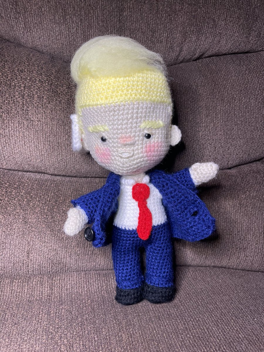 lineboy55's tweet photo. Check out this Trump Doll my wife made. It’s going viral on her post on face book! https://t.co/P4zFC8MA48