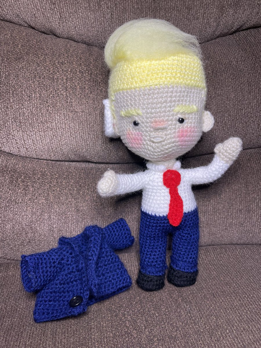 lineboy55's tweet photo. Check out this Trump Doll my wife made. It’s going viral on her post on face book! https://t.co/P4zFC8MA48