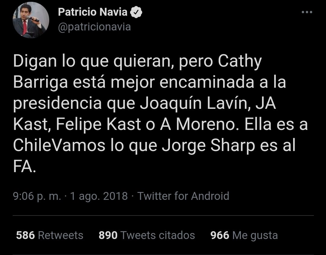 FlorMar91839709's tweet photo. @patricionavia Te va a salir otra vez el tiro por la culata !! https://t.co/WjIN0vnKvc