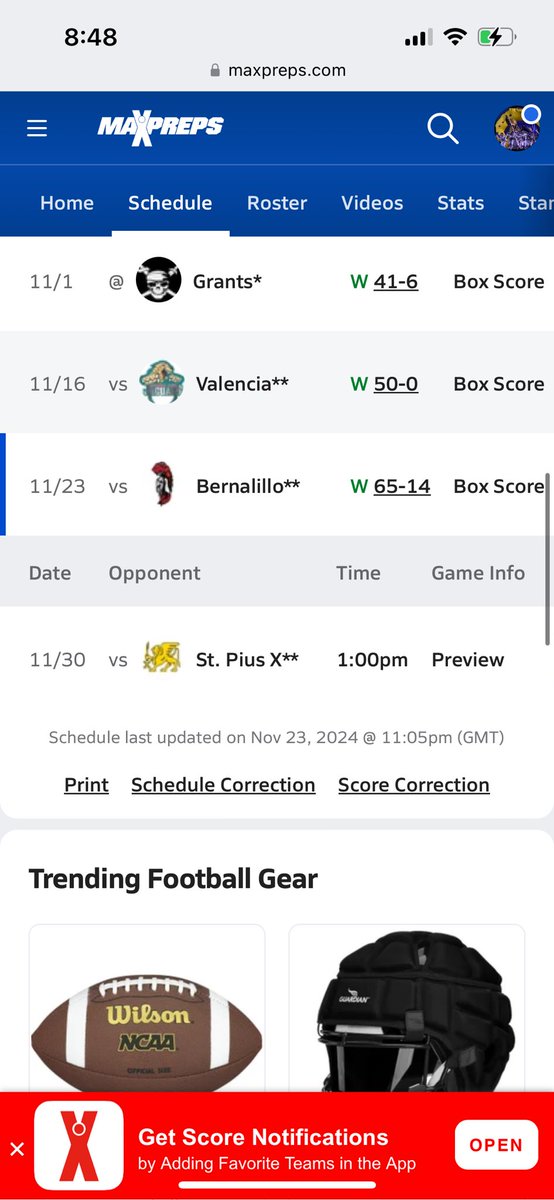 11 games, 7 mercy rule wins! Defense averaging 5.6 points a game against them.
