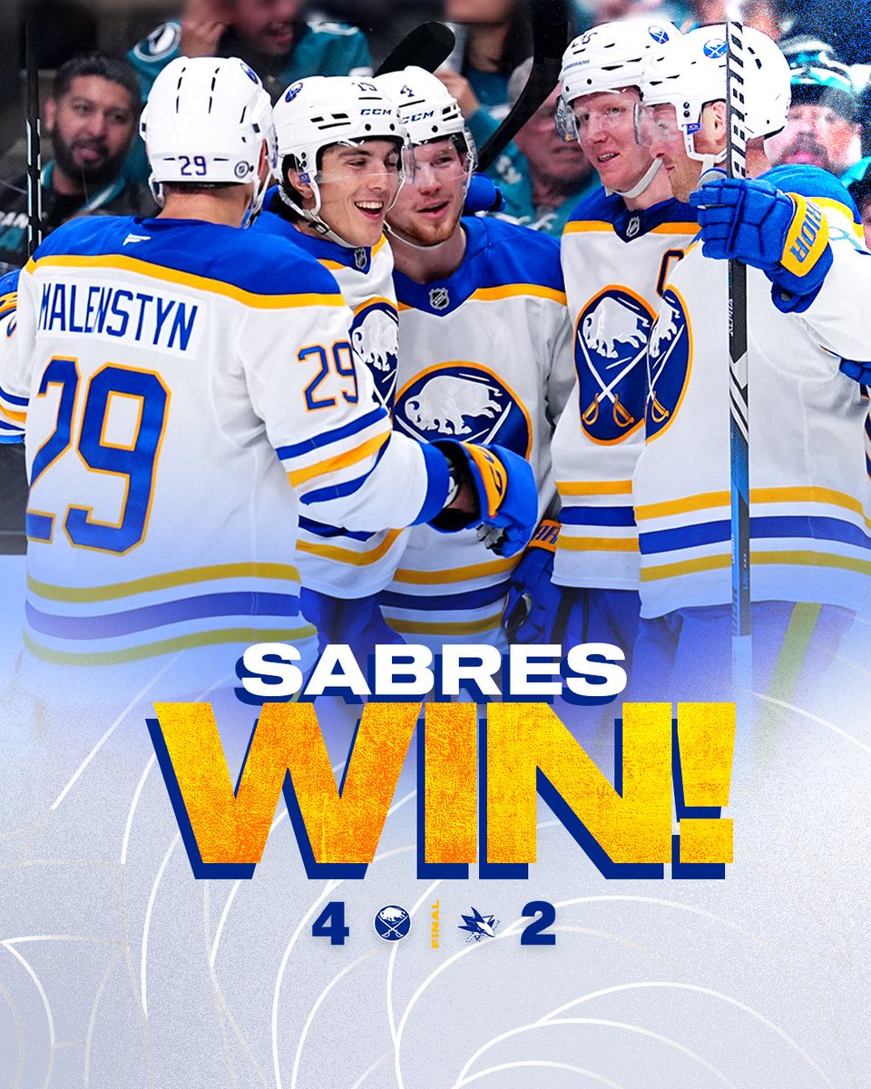 THREE IN A ROW‼️

#LetsGoBuffalo | #sabrehood