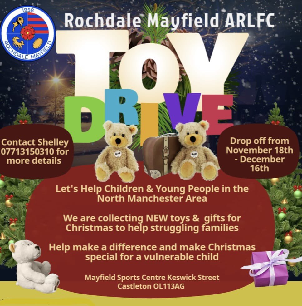 Rochdale Mayfield ARLFC (@mayfieldrl) on Twitter photo 🎉 Competition Time! 🎉
👊Lucky winner will be drawn from Wednesday’s <a href="/TNLUK/">The National Lottery</a>
🗣️Thank you for continous support, together we will make a difference to those who are less fortunate than us at 🎄 time!
Good luck & REMEMBER still time to donate! 🎉 Competition Time! 🎉
👊Lucky winner will be drawn from Wednesday’s <a href="/TNLUK/">The National Lottery</a>
🗣️Thank you for continous support, together we will make a difference to those who are less fortunate than us at 🎄 time!
Good luck & REMEMBER still time to donate!