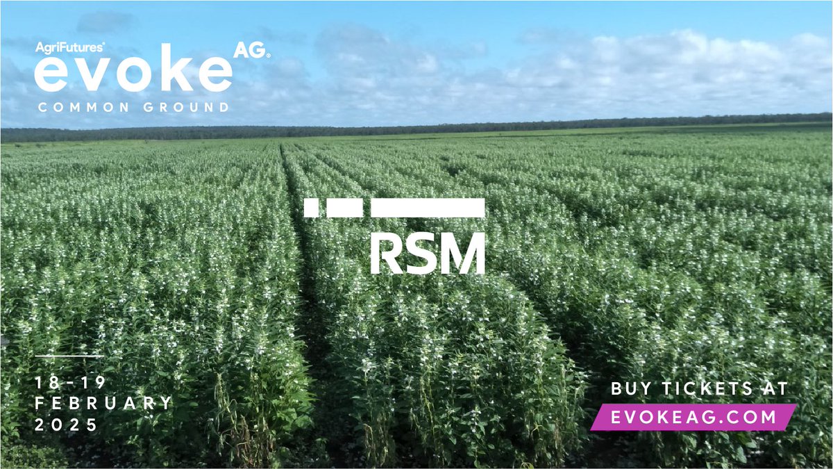 AgriFutures evokeAG (@evokeag) on Twitter photo Big news! <a href="/RSM_au/">RSM Australia</a> is returning as our Business Lounge Partner for the third year at evokeAG 2025!
For over 100 years, theyโve been a trusted partner for rural businesses, offering ESG solutions, R&D tax guidance, and much more.
Tickets โค bit.ly/44Sc8IC Big news! <a href="/RSM_au/">RSM Australia</a> is returning as our Business Lounge Partner for the third year at evokeAG 2025!
For over 100 years, theyโve been a trusted partner for rural businesses, offering ESG solutions, R&D tax guidance, and much more.
Tickets โค bit.ly/44Sc8IC