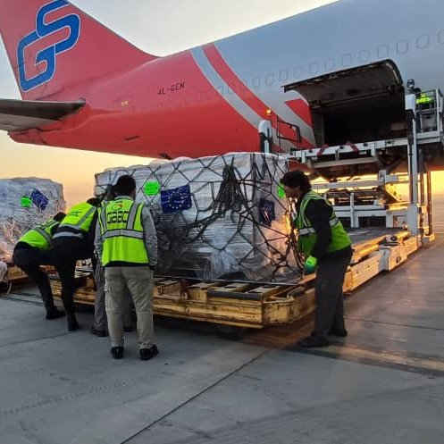 ✈️ A new flight of the EU Humanitarian Air Bridge to Kabul has just landed, the last scheduled this year. 

In 2024, a total of 4 flights have carried over 390 tonnes of vital relief items, delivered across the country.