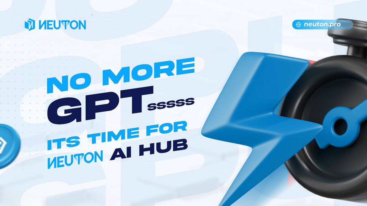 Neuton_Pro's tweet image. 🚨 No More GPT—It’s Time for Neuton AI Hub! 🚨

Step into the future with Neuton AI Hub, where innovation meets performance! 💡 Leave the limitations of GPT behind and embrace a new era of AI that’s faster, smarter, and tailored to your needs. With Neuton, you’re not just using…