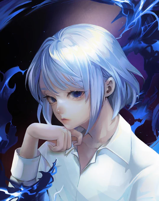 アニメ『神之塔』より、人気キャラクターのクンさんを描きました!頭脳派でかっこいいキャラなので表情こだわりました#神之塔 #tog #Khun  #신의탑 