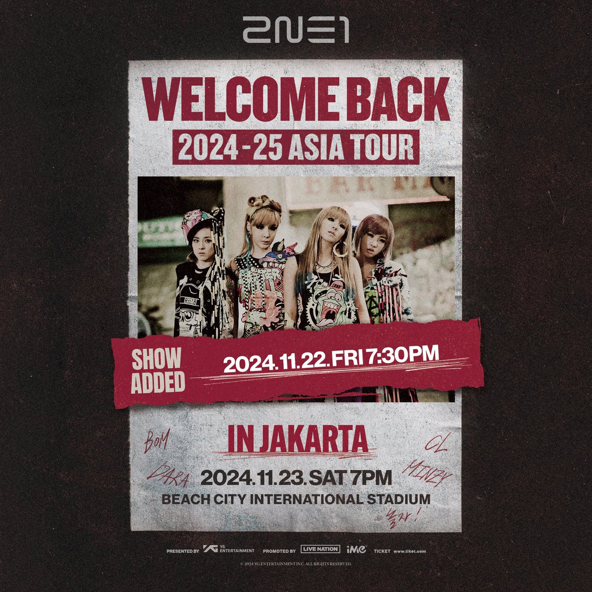 farisandrwn's tweet photo. THE BEST CONCERT EVER‼️
Setelah 13 tahun akhirnya bisa sing a long🎤
2NE1 WELCOME BACK ASIA TOUR in Jakarta 
#CL #BOM #DARA #MINZY https://t.co/yc730KP2Nt