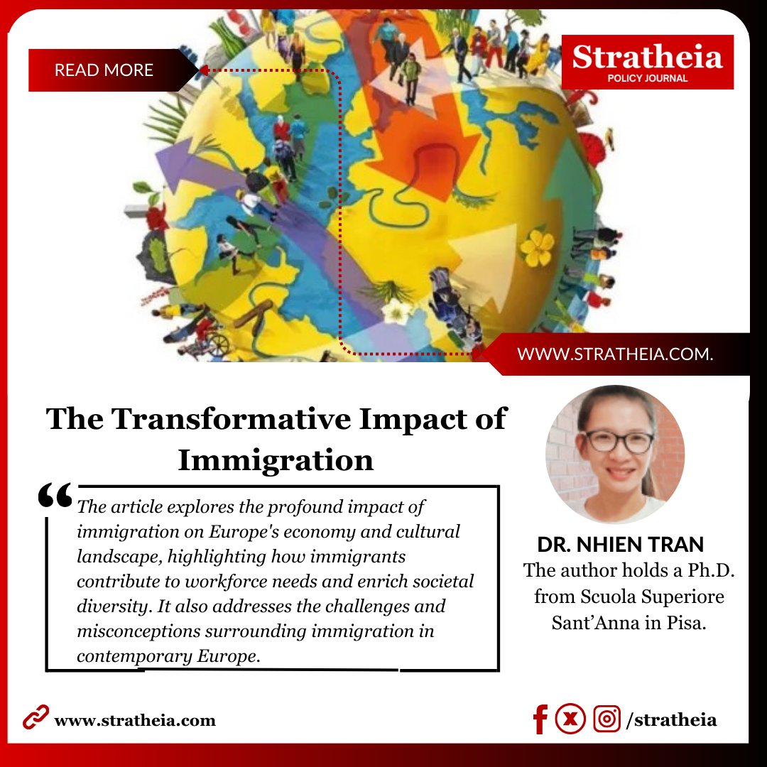 stratheia's tweet photo. Immigration is a driving force behind Europe's economic growth—let's acknowledge the vital role immigrants play!
#Immigration #Europe #EconomicGrowth #WelfareSystem #enterpreneur #DemographicChallenges
Read Full Article: https://t.co/f5C3sMBsGw https://t.co/ttZNmnyDiO