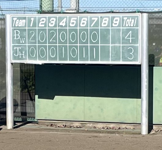 今季25戦目
🆚 ジョルターヘッズ様4-3⭕️
・水口3安打
・遠藤スクイズ成功
藤原-水口

本日は、ダイヤモンド秋季大会2戦目
回の先頭出塁したランナーを生かし得点を重ねることができました。

4連敗で連敗ストップできました。
来週が最終戦になるため勝利で終われるように頑張ります