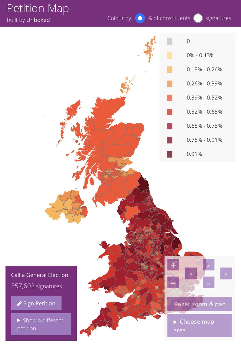 JamesMelville's tweet photo. The call a general election petition has now gained over 350,000 signatures in a matter of hours. Incredible. https://t.co/pbgA6rhKXB