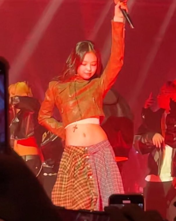Jennie while performing 'SPOT!' live together with Zico for the