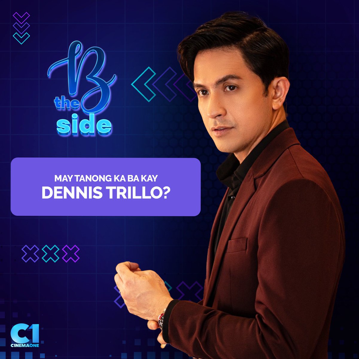 KittyKatLanto's tweet photo. ASK DENNIS TRILLO❗❗
Dennis, ano’ng favorite TikTok move mo?
Or kung ano pang gusto mong malaman from our ginoo, tanong niyo na! ✨
Comment your questions below ⬇️

Abangan si Dennis Trillo on the B Side only here on Cinema One 💙

#TheBSide #DennisTrillo https://t.co/veCJXzPgG5