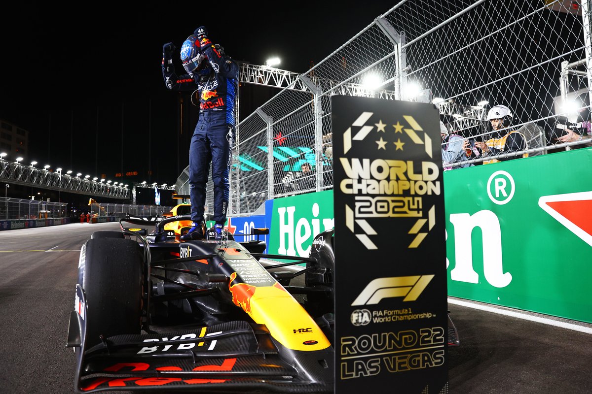 redbullshop's tweet photo. .@max33verstappen UN 👏 FOUR 👏 GETTABLE 👏 
Celebrate with the exclusive collection, now available for pre-order: https://t.co/8a8Sa1j19A

#F1 #LasVegasGP https://t.co/Z2OEZVMu9E