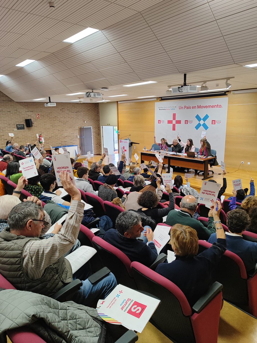 sumargalicia's tweet photo. A Asemblea Xeral constituínte de Movemento Sumar Galicia escolleu por unanimidade a @m_barbero como Presidenta e a @paulo_carlosl como Secretario Xeral da nosa organización. 👇🏽 https://t.co/B88Em5Cc1Y