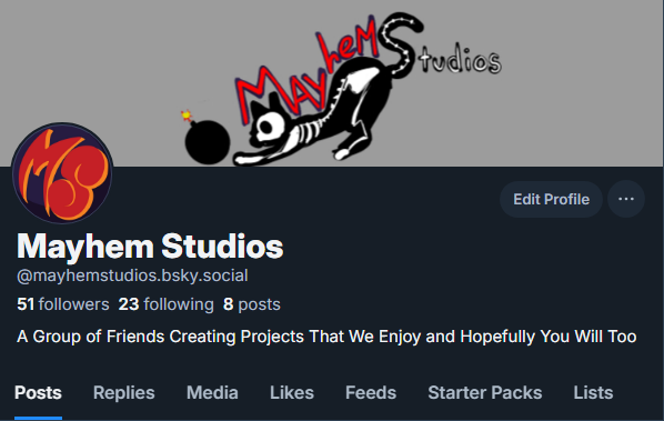 mayhem__studios's tweet photo. Just a reminder we're more active over on the other app! https://t.co/Nv3Tk8SAz8
