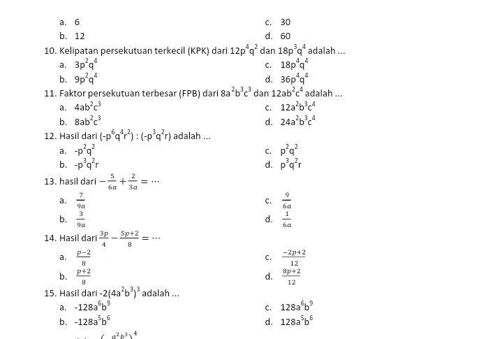 Studylazy_'s tweet image. 📖58 Latsol Aljabar Dasar - PK UTBK

Harap mengerjakan berurutan karena latsol ini sdh disesuaikan levelnya mulai dari SMP &amp;gt; UN SMP &amp;gt; UTBK🦉

Sc: Pdf Scribd, Buku Big Bank SMP, Wangsit Om Jero 2025☘️

KJ? Aku drop di bawah👇🏻