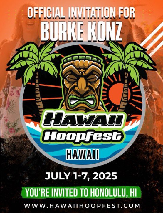 Thank you for the invitation!
<a href="/HawaiiHoopfest/">Hawaii Hoopfest</a>