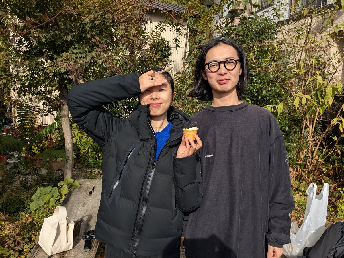 o_hiraku's tweet image. 発酵デパートメントのお隣さん、おむすび不動産チームが鶴来会場にやってきてくれました。楽しんでくれてなにより！
#andrun
#発酵文化芸術祭