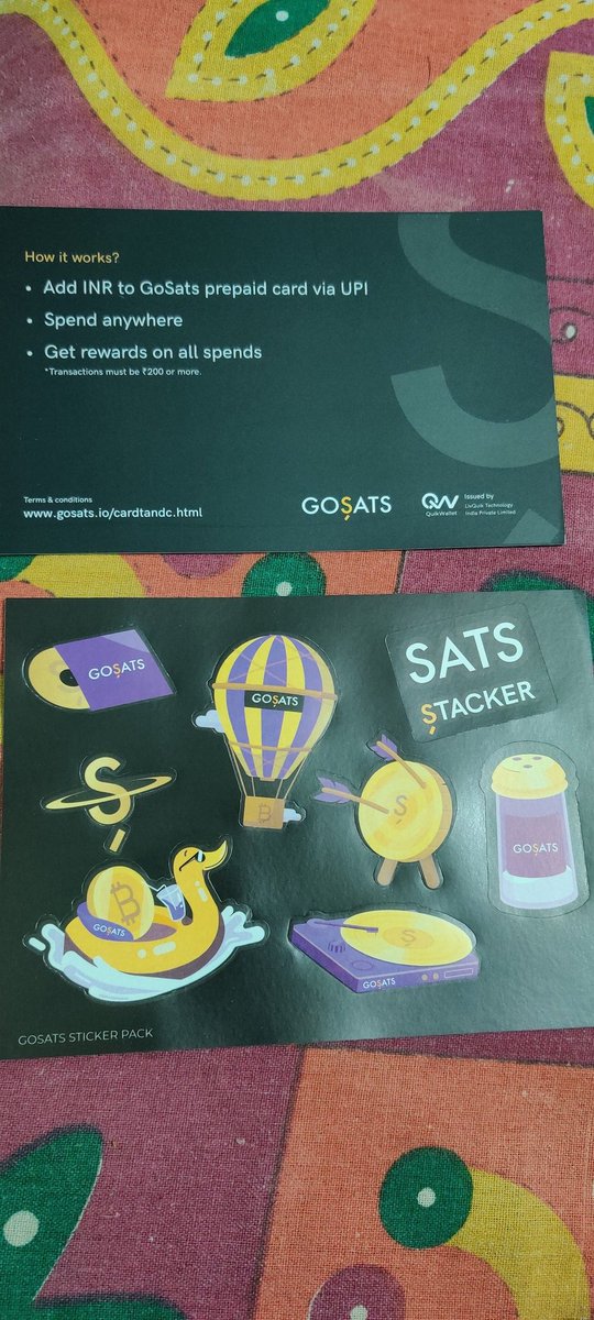 Just got my Gosatscard.I'm blown away by the incredible service and benefits of the Gosats Visa Card. From the easy application process to the exclusive perks, it's been a game-changer.
<a href="/gosatsapp/">GoSats 🌋 - Rewards in Bitcoin and Gold</a>

Sign up using my link and get the virtual card for FREE!
gosats.page.link/SX7V
