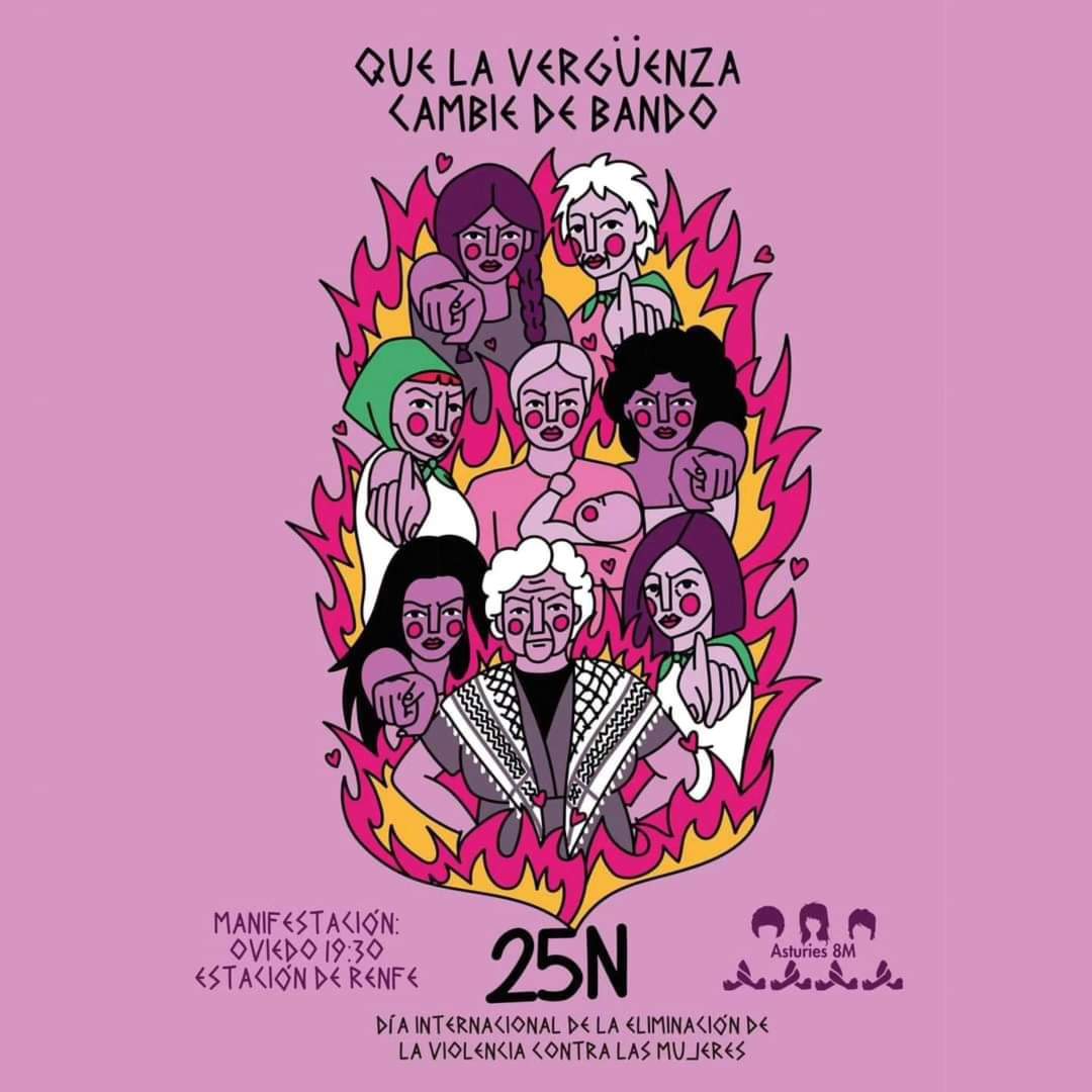 Que la vergüenza cambie de bando.

El lunes 25 salimos de nuevo a las calles para denunciar la violencia que se ejerce contra las mujeres.

Por las que no están.
Por las que están.
Por las que estarán.

#ViolenciaMachista #ViolenciaDeGénero #25N #25n2024 #25Noviembre