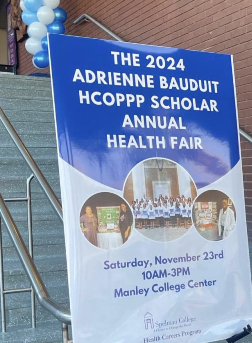astrostarbright's tweet photo. Had the honor of attending and presenting at the 13th Annual A. Bauduit Health Career Opportunities Pipeline Preparation Program (HCOPPP) Scholars Health Fair at Spelman College.
#HCOPPP #HealthLiteracy #HealthDisparities #SpelmanCollege #STEM #AlphaEpsilonDelta #MAPS https://t.co/ewb5EhkYFY