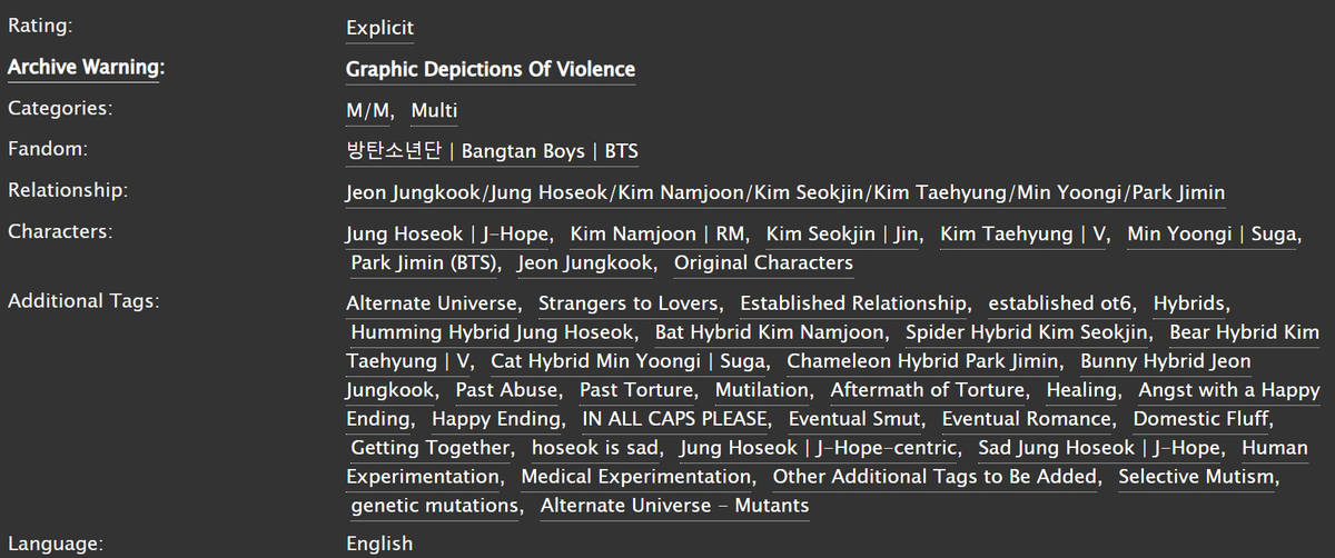 apixiecult's tweet photo. ⭒Learning to Land⭒

Hoseok loses his wings in more ways than one. Six strangers teach him to fly again.

or, Hoseok-centric ot7 hybrid/mutants au where Hoseok is very, very sad and Bangtan take care of him.

Story commissioned by @x_lotv 

https://t.co/JawAt4lO31 https://t.co/z9Y6rV5Iuk