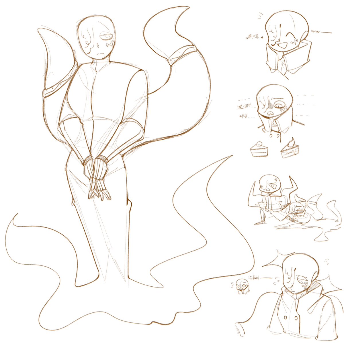 yelingmilky's tweet photo. Participated in an activity of my friend! His name is Li, or dawn
It was a Libra nebula that accidentally hit nightmare's head, and then he became his appearance and lived in this world. The Libra behind him can be taken out or put away anytime and anywhere
#sansoc #StarProject https://t.co/wq4aP28zih