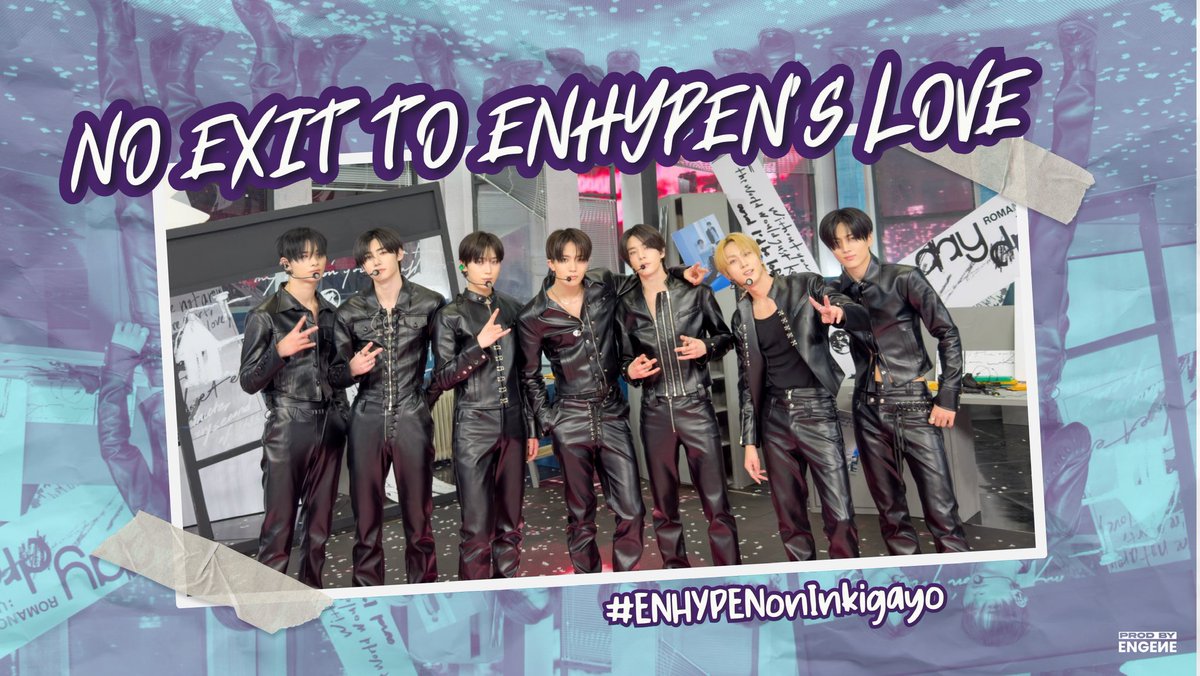 ENGENEs, promotions isn't over yet! Let’s be together till the end as we are bound by love. There's no way out! 💘

🔒 700 RTs &amp; Replies 

NO EXIT TO ENHYPEN’S LOVE
#ENHYPENonInkigayo #ENHYPEN #엔하이픈 <a href="/ENHYPEN_members/">ENHYPEN</a> <a href="/ENHYPEN/">ENHYPEN OFFICIAL</a>
