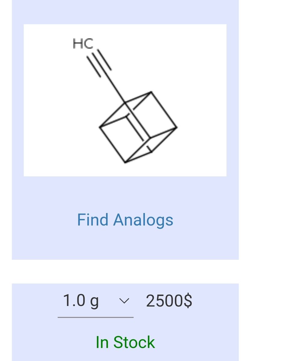 A medicinal chemist just paid 2500$ for this hydrocarbon
