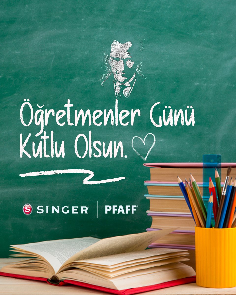 SingerTurkiye's tweet photo. Geleceğimizi aydınlatan, başöğretmen Mustafa Kemal Atatürk’ün izinde yeni nesillerimizi yarınlara hazırlayan değerli öğretmenlerimizin Öğretmenler Günü kutlu olsun.💐

#Singer #kalbinizeişler #24kasım #öğretmenlergünü https://t.co/M6wSYq3QCj