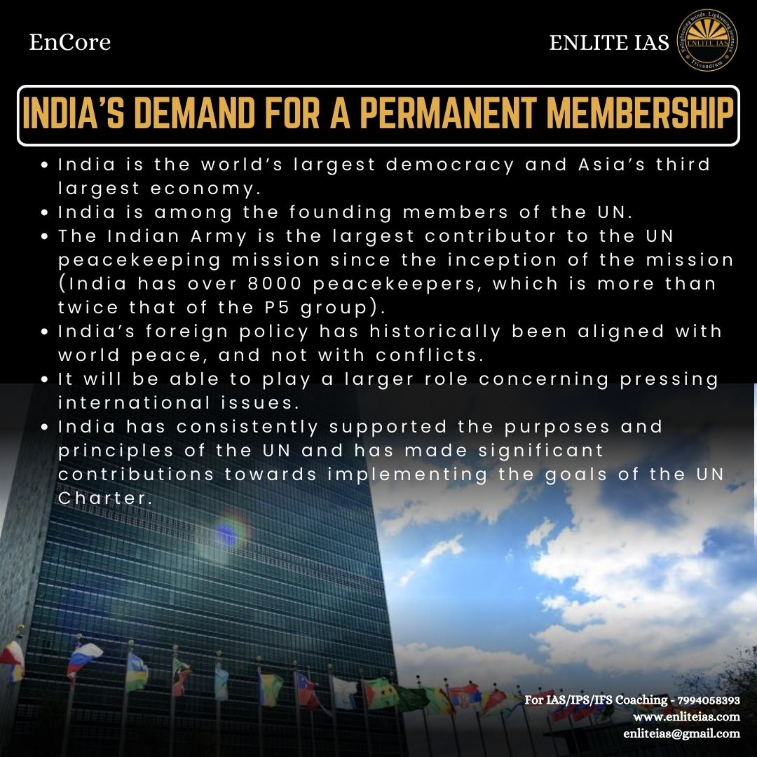enlite_ias's tweet image. With growing global consensus on the urgency for reform, resistance from certain member states continues to stall progress. Can the UNSC evolve to better address contemporary geopolitical realities?

#EnliteIAS #UNSCReforms #GlobalGovernance