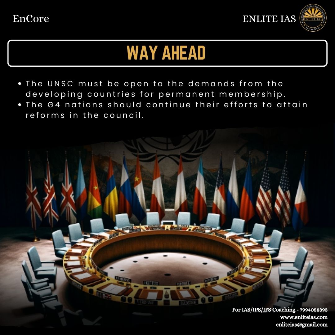 enlite_ias's tweet image. With growing global consensus on the urgency for reform, resistance from certain member states continues to stall progress. Can the UNSC evolve to better address contemporary geopolitical realities?

#EnliteIAS #UNSCReforms #GlobalGovernance
