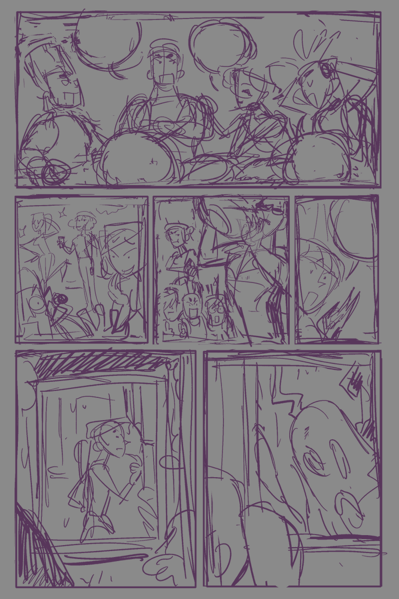 OBVS spoilers for the halloween comic 
But some of my fav layouts 💁‍♀️ 