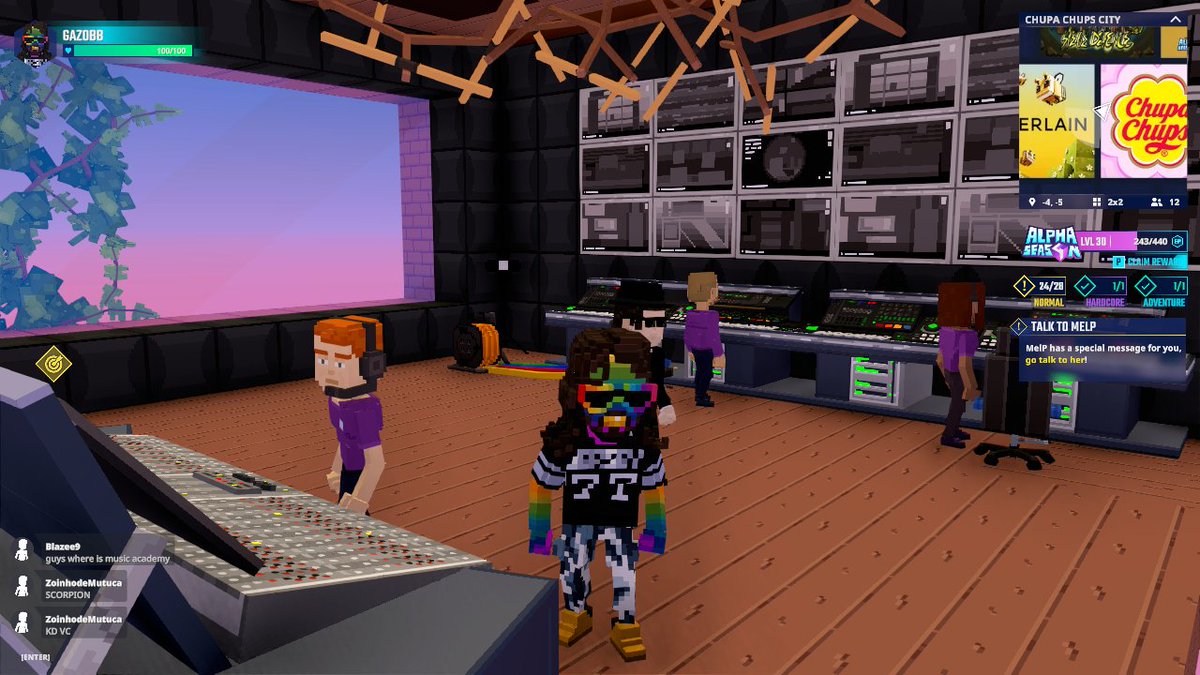 Rockin' out at the Music Academy in Chupa Chups City in <a href="/TheSandboxGame/">The Sandbox</a>. Sweet tunes and even sweeter vibes! 🍭🎸 register-landings.sandbox.game/alphaseason4-s… #TheSandbox #AlphaSeason4 #AS4SocialChallenge