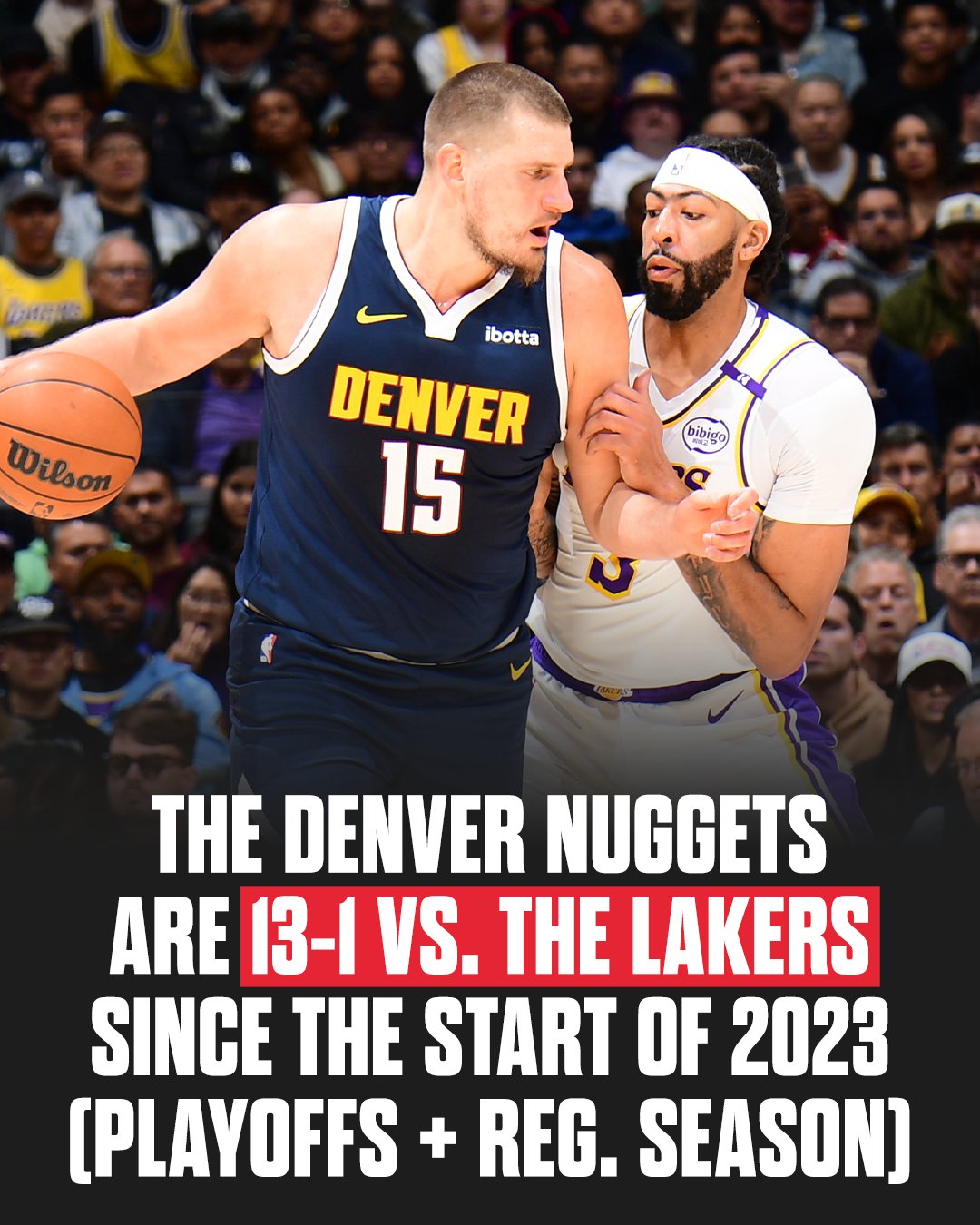 SportsCenter on X The Nuggets have won 13 of their last 14 games vs. the Lakers including reg. season and playoffs https t D3hAch7wQs X