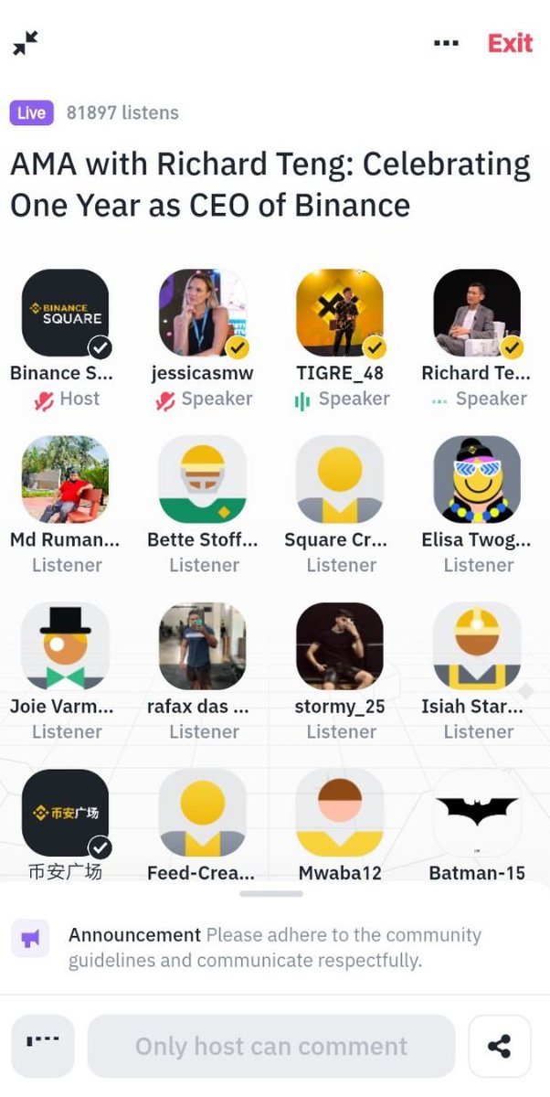 TIGRE_48's tweet photo. • @_RichardTeng  y @jessicasmw  answered questions from the guests to celebrate 1 year of CEO with Richard 🔶🎉

• I am very grateful 🙏 for the opportunity that @binance  Square Official  gave me.

• Thank you very much to the entire community for attending 🤝🐯🧡

https://t.co/6nVq3v4jfK