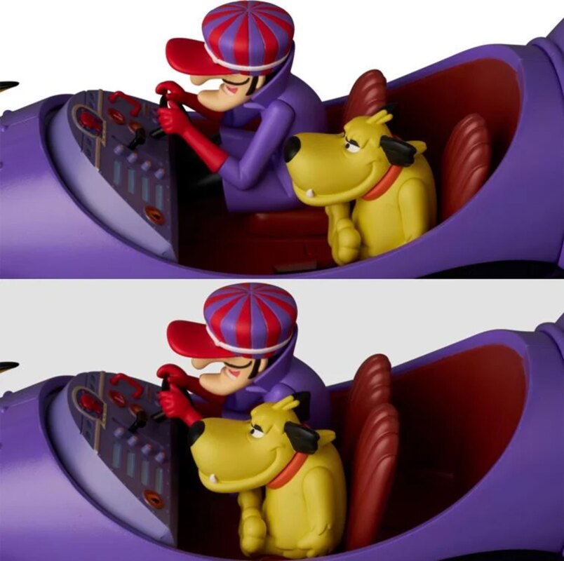 PoliplasticPod's tweet photo. A los que ya estamos canosos nos ha saltado una lagrimita al ver el coche de #PierreNodoyuna y Patán que ha presentado #MAFEX que aunque no esté articulado va a tener un lugar de honor en nuestra colección
#AutosLocos #DickDastardly #Mutley #MeanMachine #WackyRaces #HannaBarbera https://t.co/Rb7khVNgTc