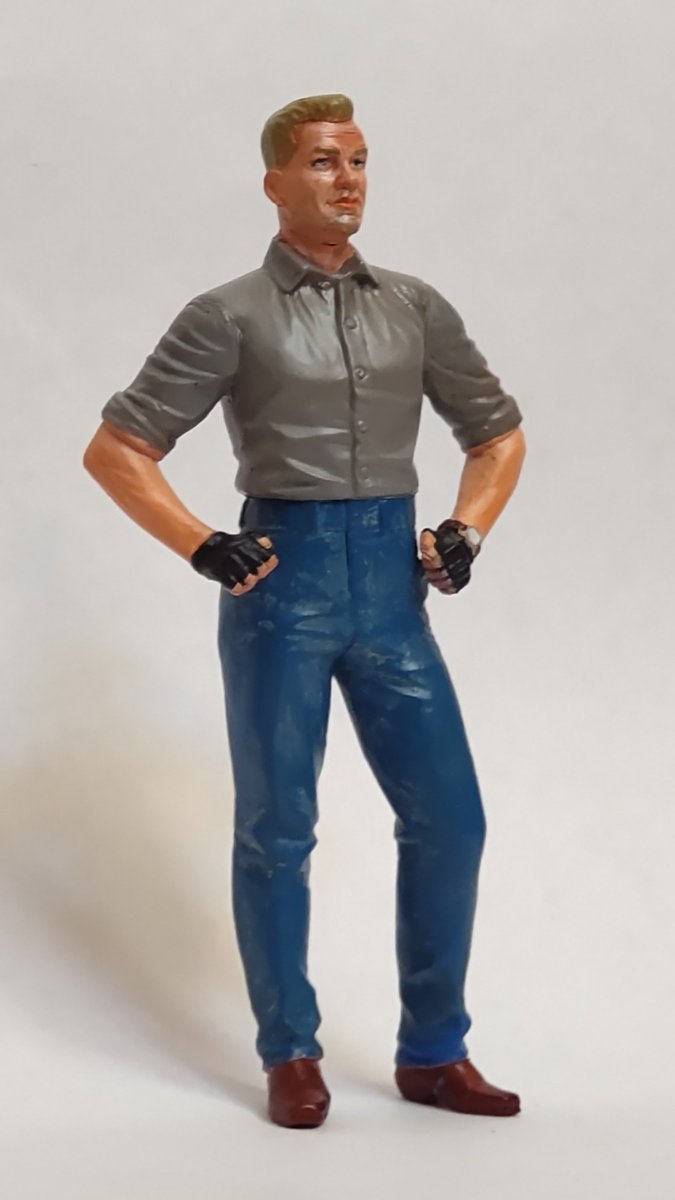 8adqr6PzapvyzDd's tweet image. Masterbox 1/24 Truckers series Stan (Long Haul) Thompson
空き時間を利用して、またマスターボックスのフィギュアを作りました、塗装はいつもの秋葉原工作室さんで
#Masterbox 
#秋葉原工作室