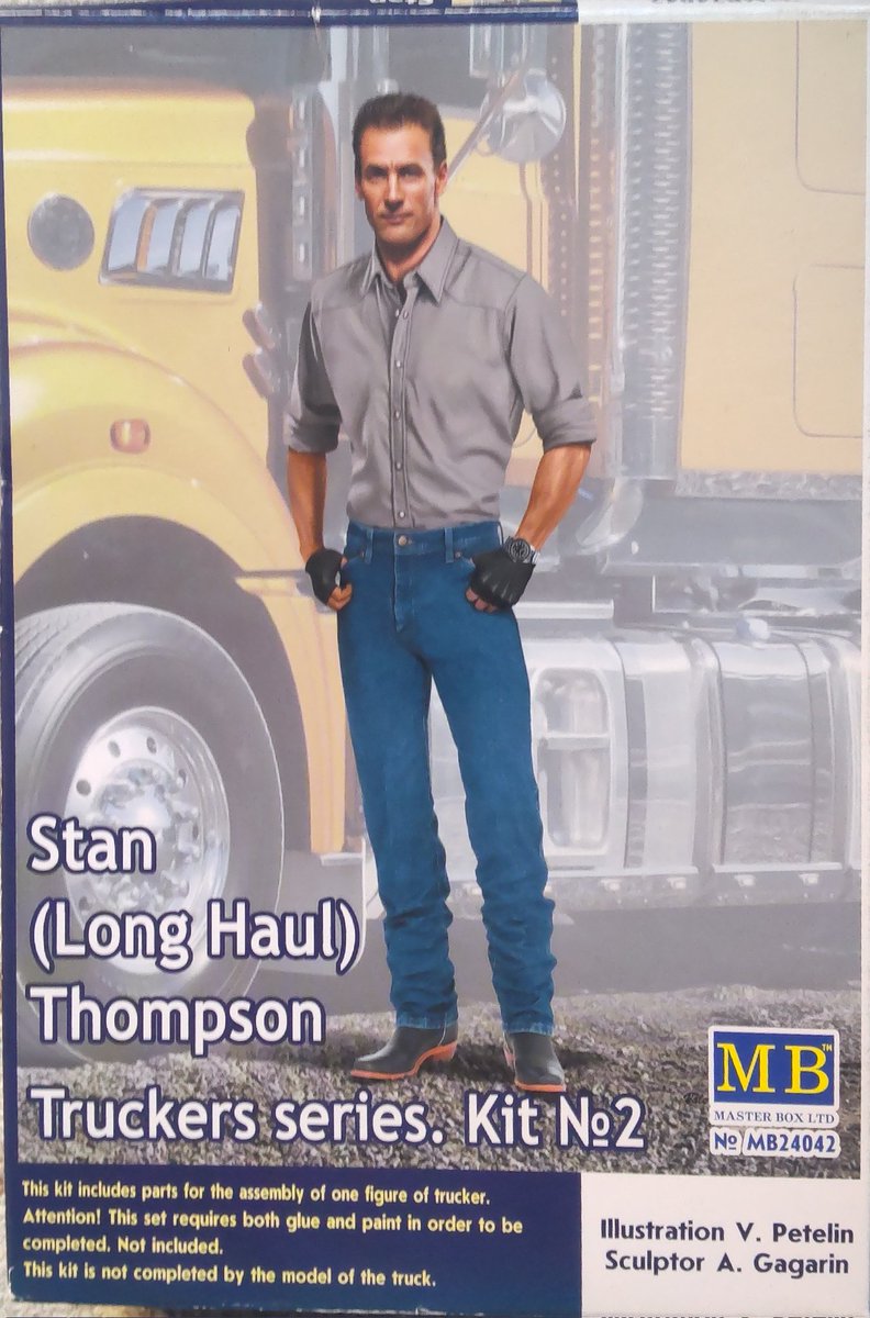 8adqr6PzapvyzDd's tweet image. Masterbox 1/24 Truckers series Stan (Long Haul) Thompson
空き時間を利用して、またマスターボックスのフィギュアを作りました、塗装はいつもの秋葉原工作室さんで
#Masterbox 
#秋葉原工作室