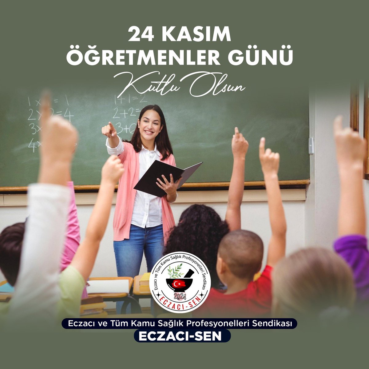 ECZACISEN2024's tweet photo. Geleceğimize ışık olan öğretmenlerimizin gününü içtenlikle kutluyoruz #24kasimogretmenlergunu https://t.co/nSGff2Lu3y