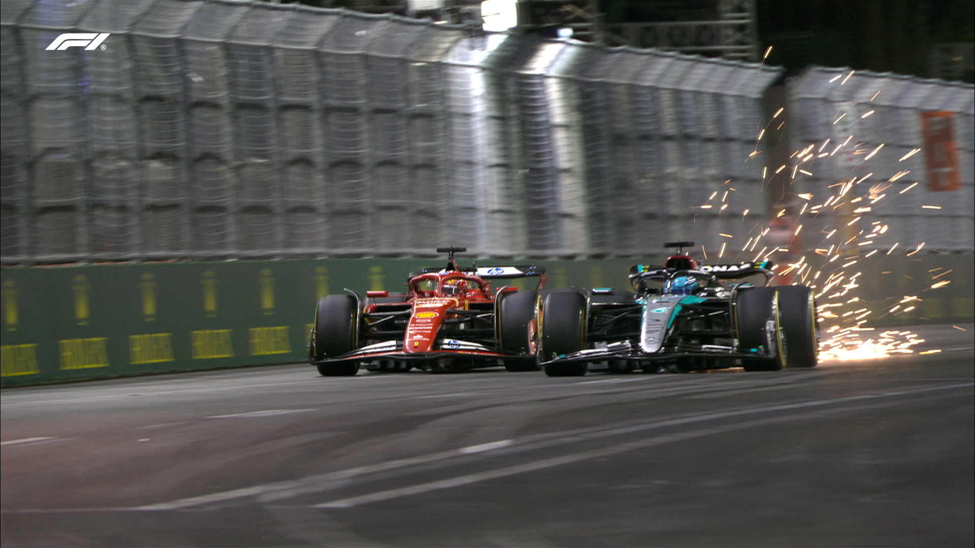 las vegas grand rix Russell controlled the lead despite Hamilton's strong late-race pace